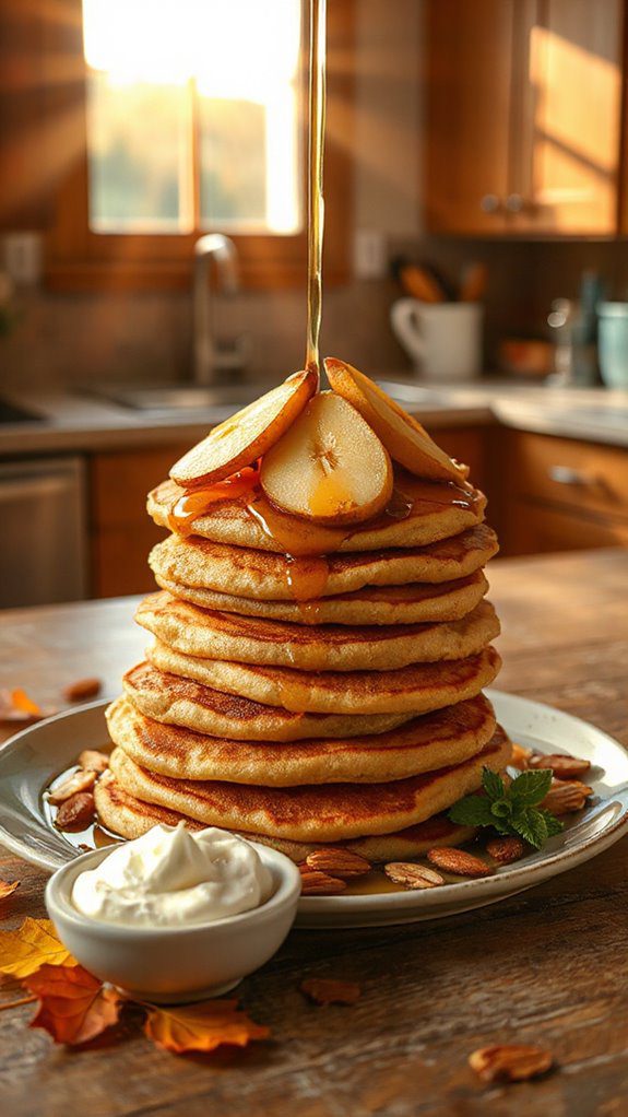 delightful autumn breakfast pancakes delightful autumn breakfast pancakes