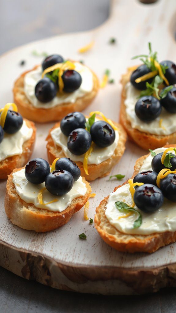 elegant blueberry brie appetizer