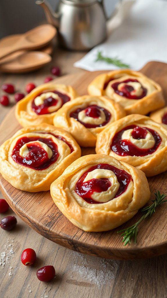 elegant cranberry brie swirls elegant cranberry brie swirls