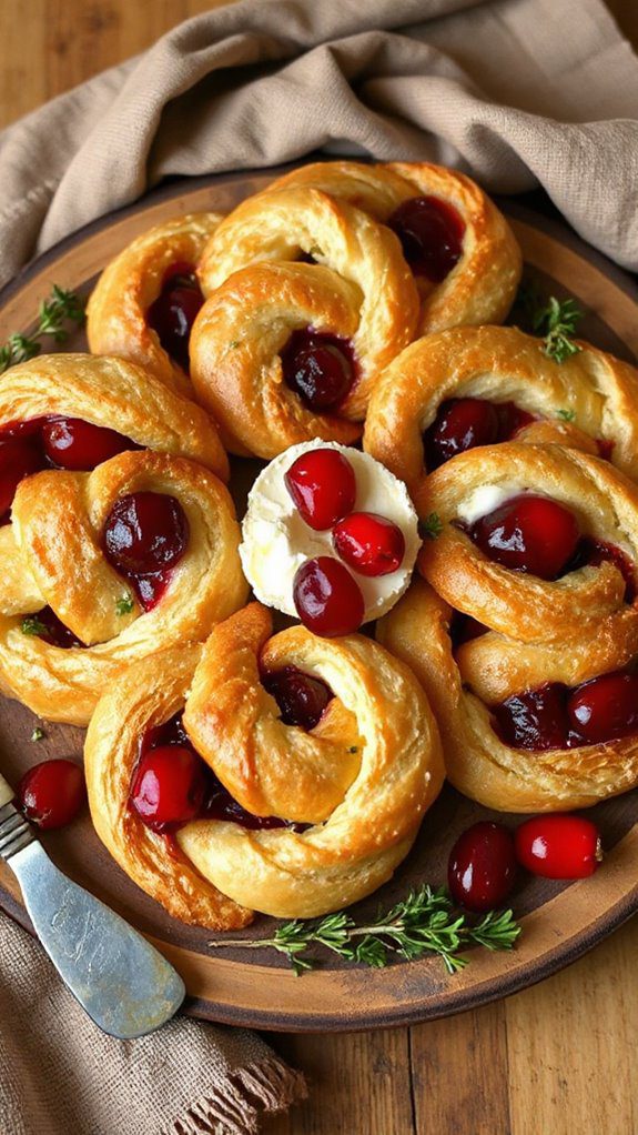 elegant cranberry brie swirls elegant cranberry brie swirls