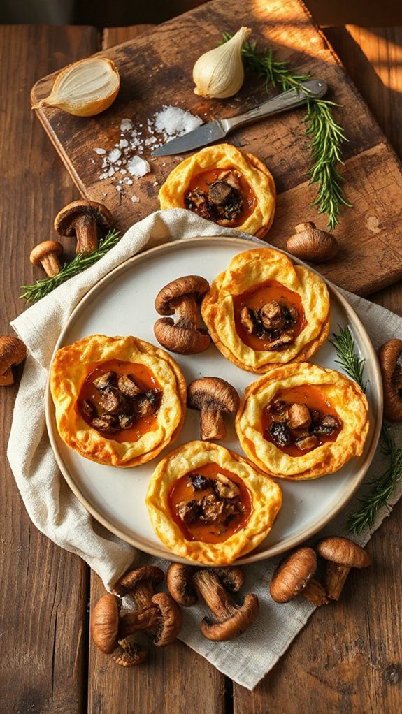 elegant mushroom walnut tartlets elegant mushroom walnut tartlets