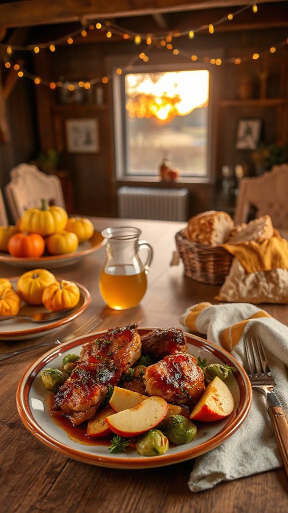 fall flavored braised pork dish