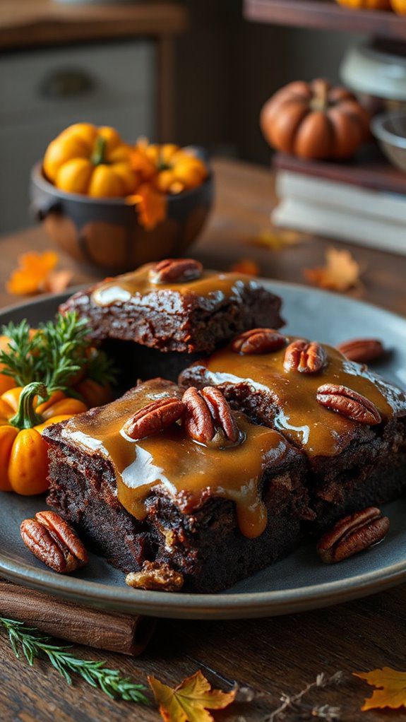 fall inspired brownie recipe
