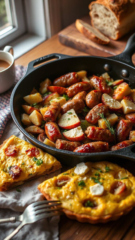 fennel apple sausage frittata