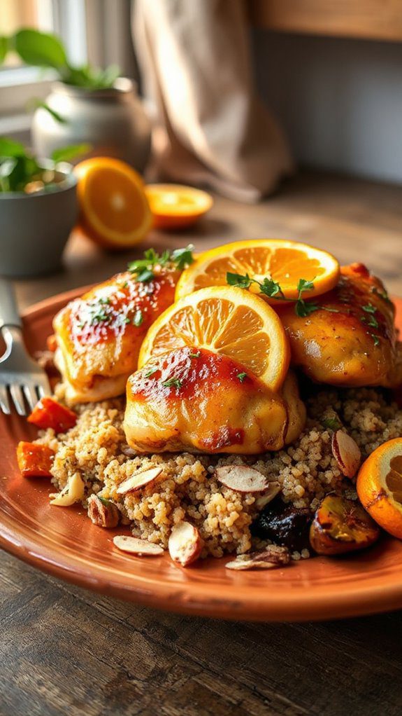 fennel orange chicken with quinoa