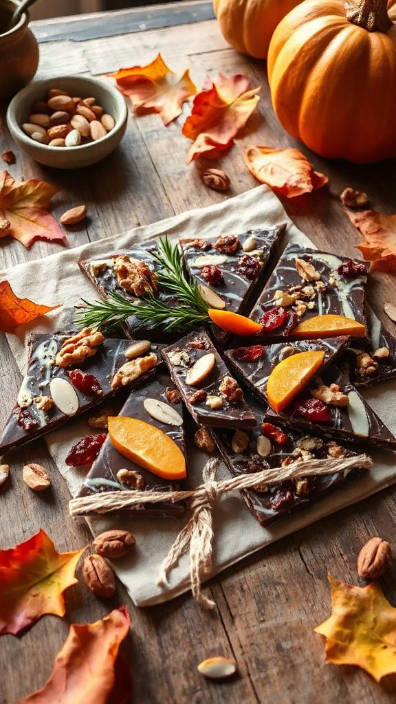 festive autumn chocolate bark festive autumn chocolate bark