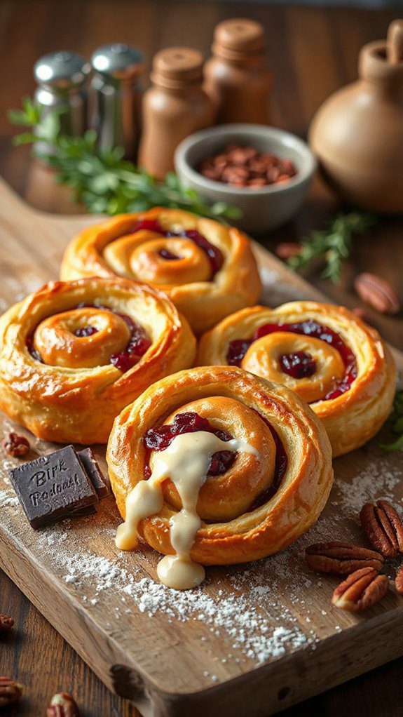 festive cranberry brie swirls festive cranberry brie swirls