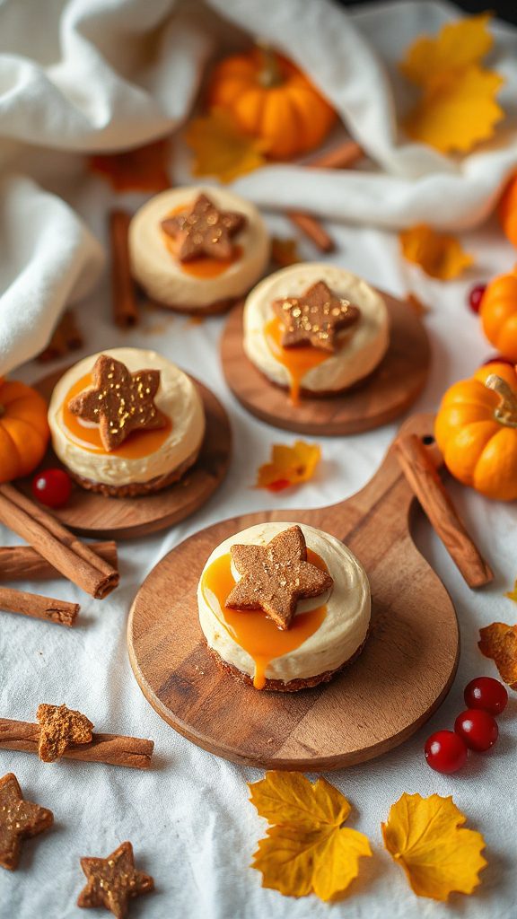 festive gingerbread cheesecake bites