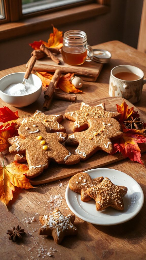 festive holiday gingerbread cookies