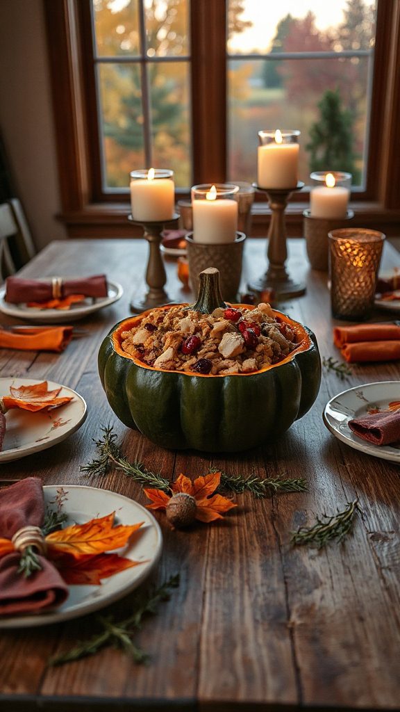 festive stuffed acorn squash festive stuffed acorn squash