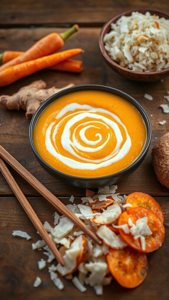 fragrant carrot coconut rice pilaf