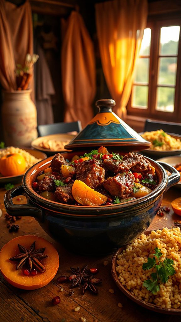 fragrant slow cooked lamb tagine