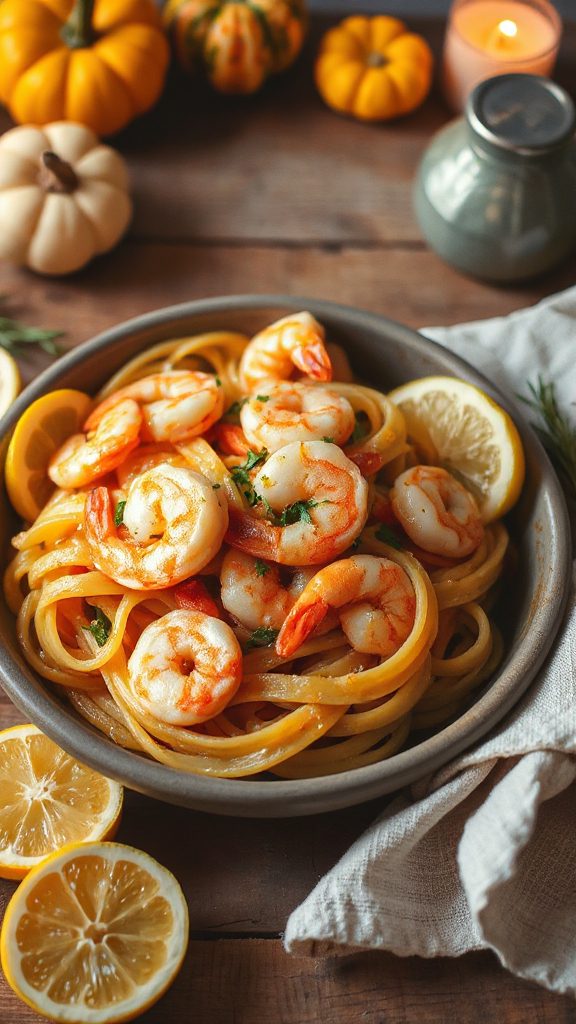 garlic lemon shrimp pasta