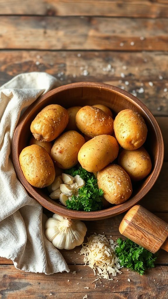 garlic parmesan smashed potatoes garlic parmesan smashed potatoes