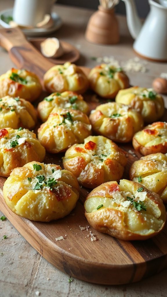 garlic parmesan smashed potatoes recipe garlic parmesan smashed potatoes recipe