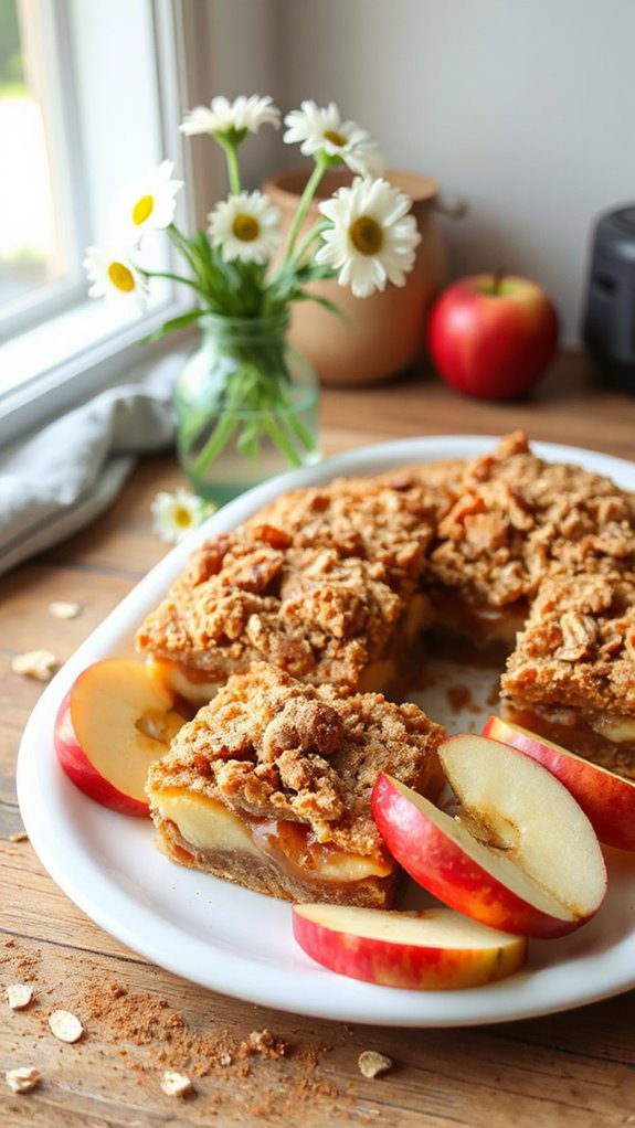 gluten free apple crisp bars
