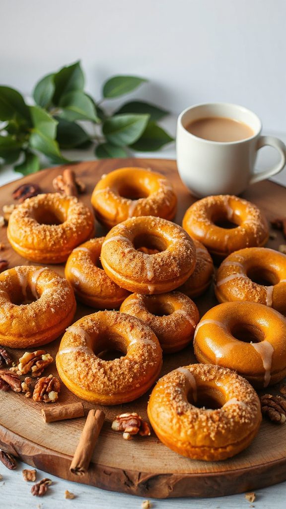 gluten free protein pumpkin donuts