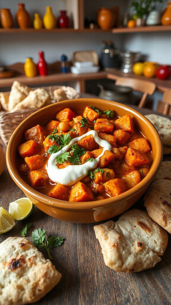 harissa sweet potato stew