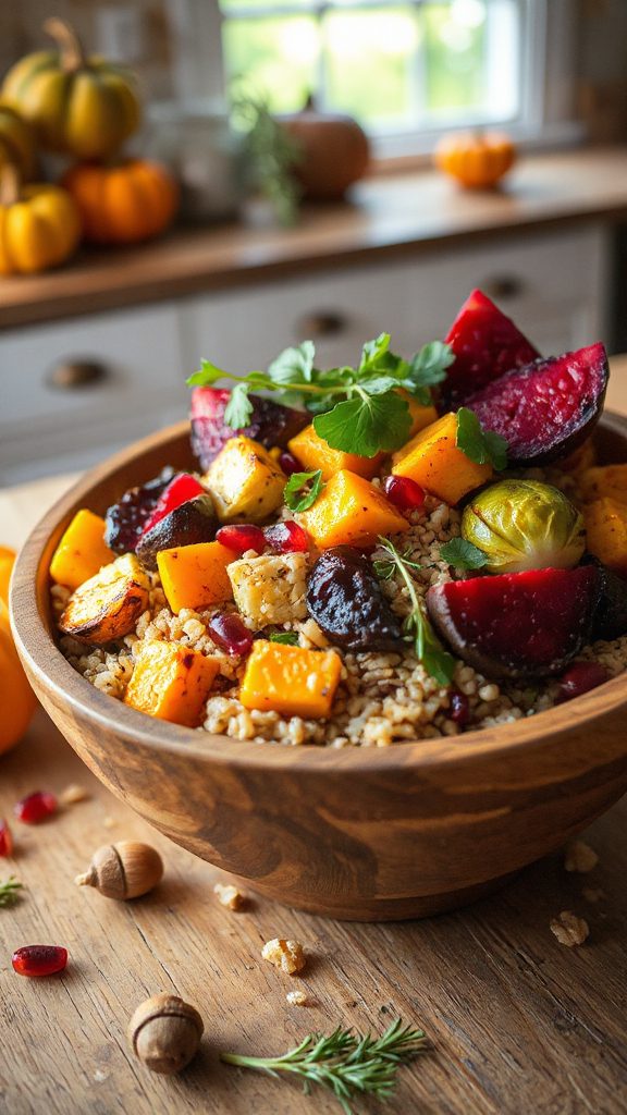 harvest bowl with veggies harvest bowl with veggies