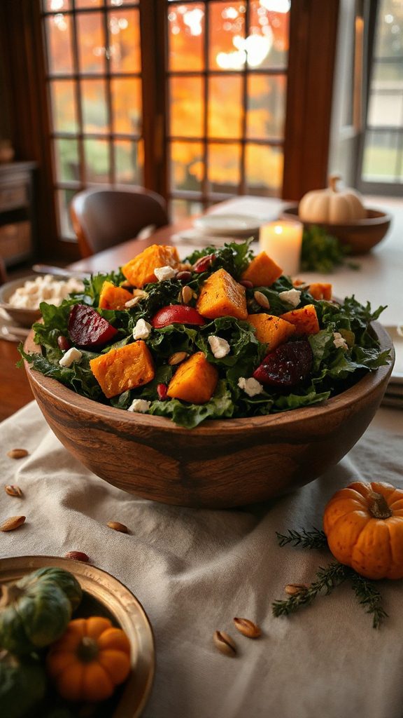harvest inspired autumn salad