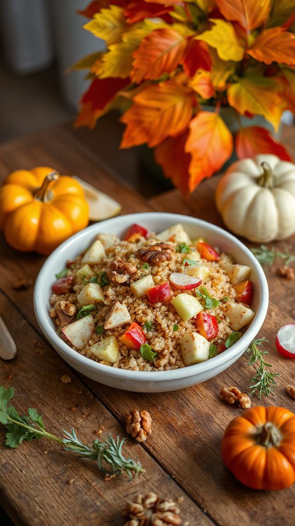 healthy apple quinoa salad