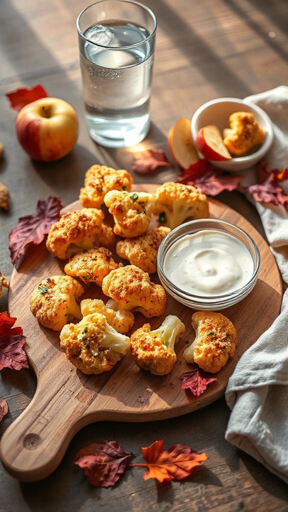 healthy baked cauliflower bites