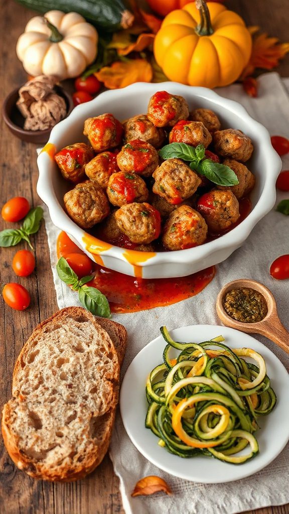 healthy turkey zucchini meatballs