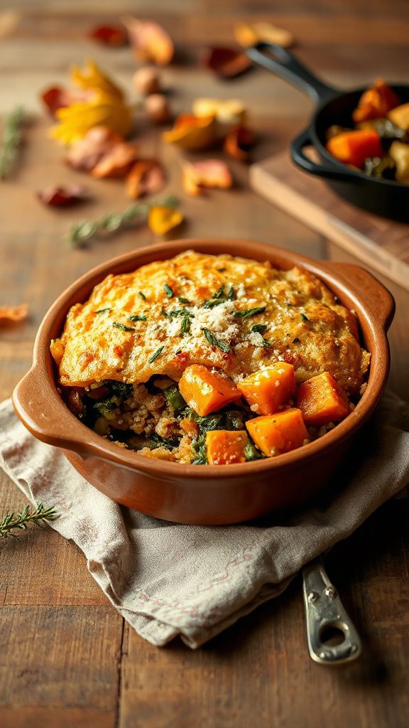 hearty autumn vegetable casserole