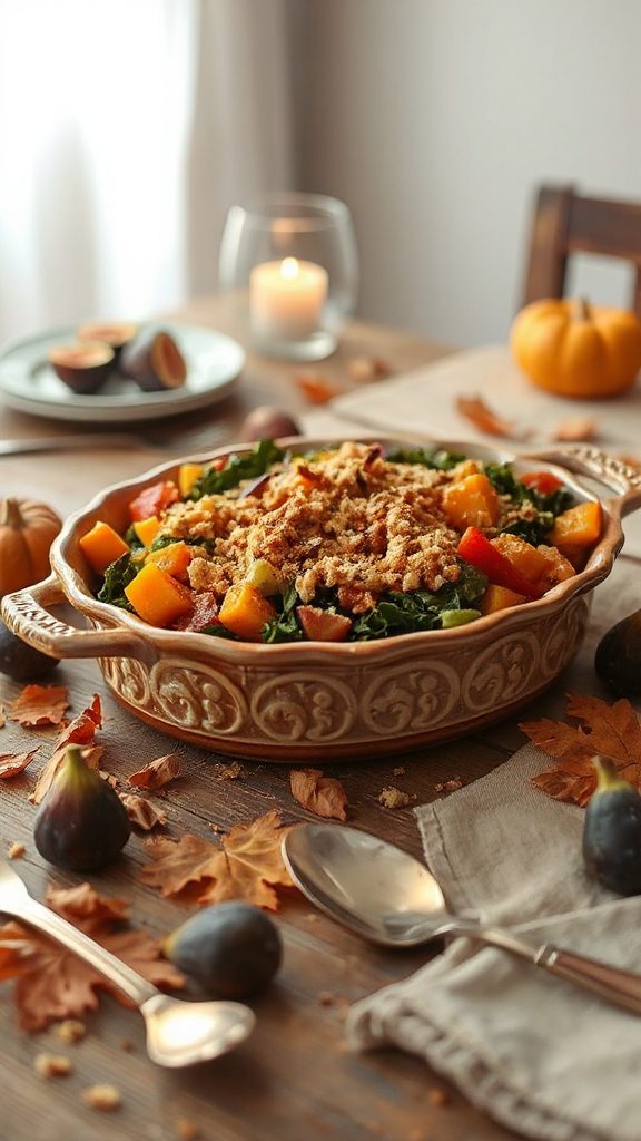 hearty autumn vegetable casserole