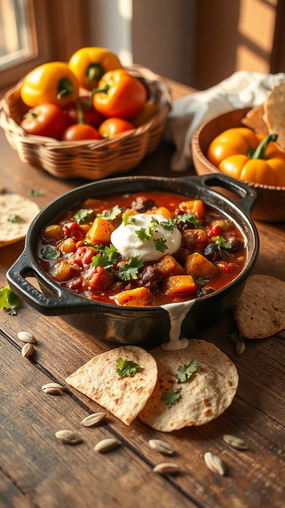 hearty autumn vegetable chili hearty autumn vegetable chili