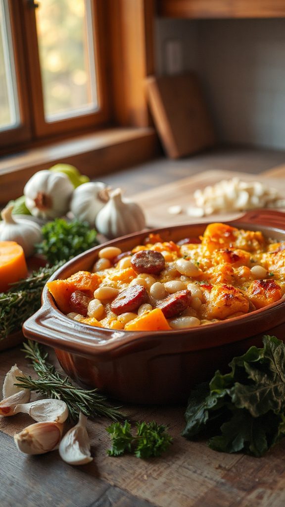 hearty bean and sausage casserole hearty bean and sausage casserole
