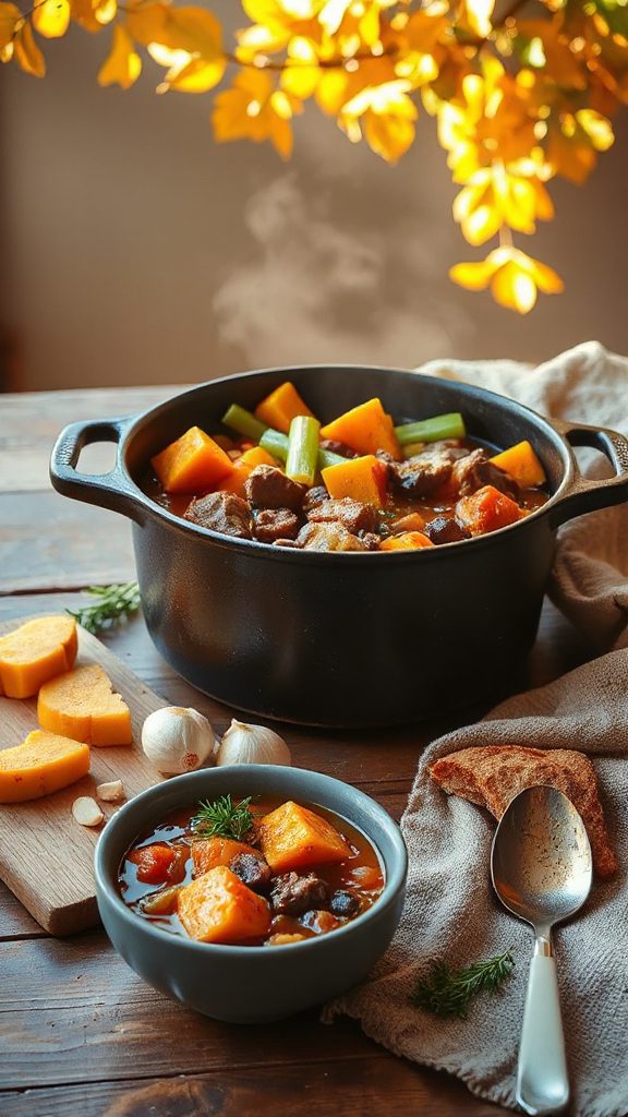 hearty beef and squash stew hearty beef and squash stew
