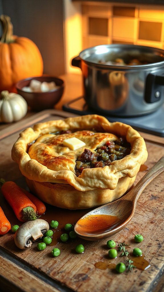 hearty beef vegetable pie