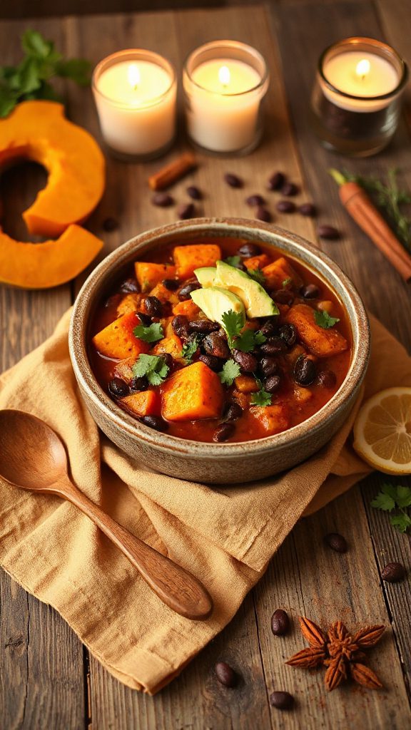 hearty butternut squash chili