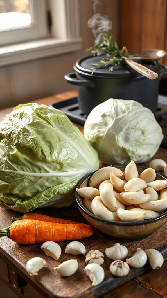 hearty cabbage bean stew