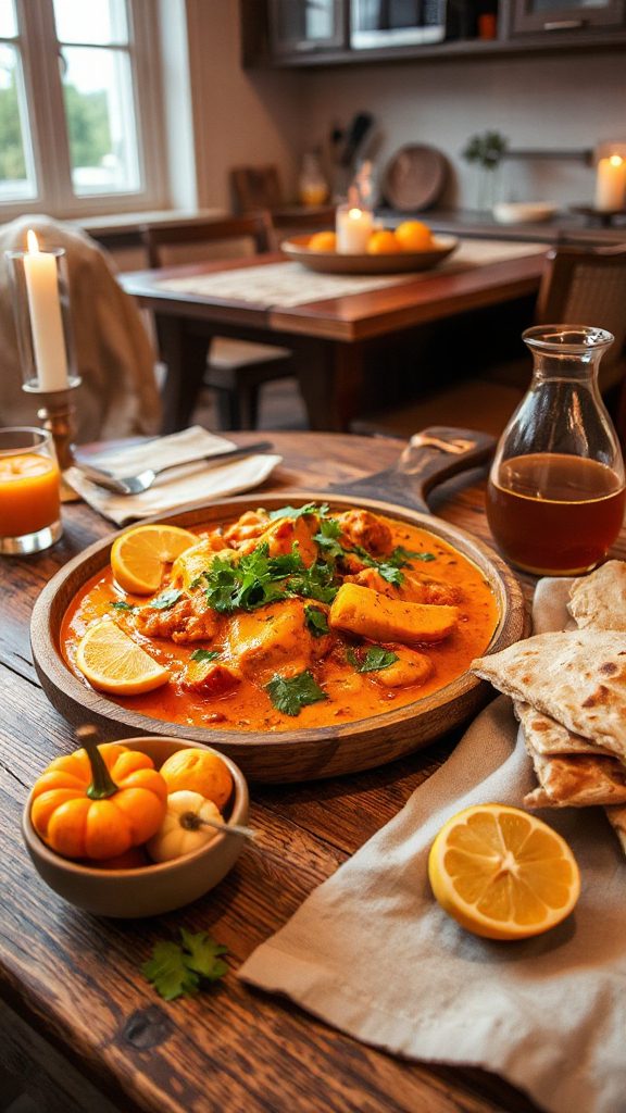 hearty chicken pumpkin curry