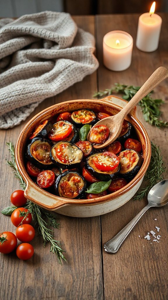 hearty eggplant tomato bake
