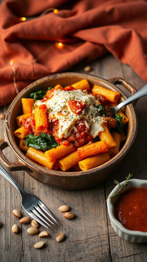 hearty fall vegetable pasta