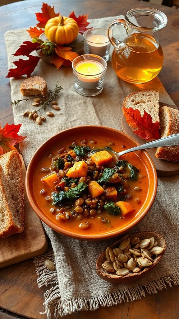 hearty lentil pumpkin stew hearty lentil pumpkin stew