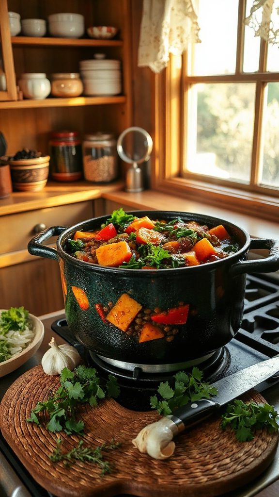 hearty lentil vegetable stew