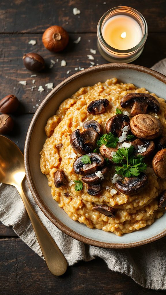 hearty mushroom barley risotto hearty mushroom barley risotto