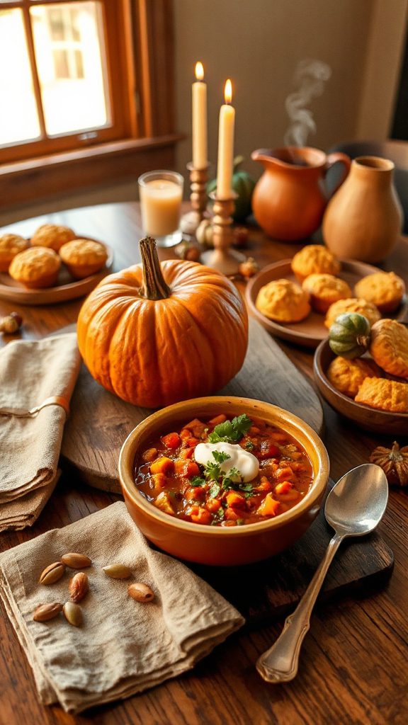 hearty pumpkin chili recipe