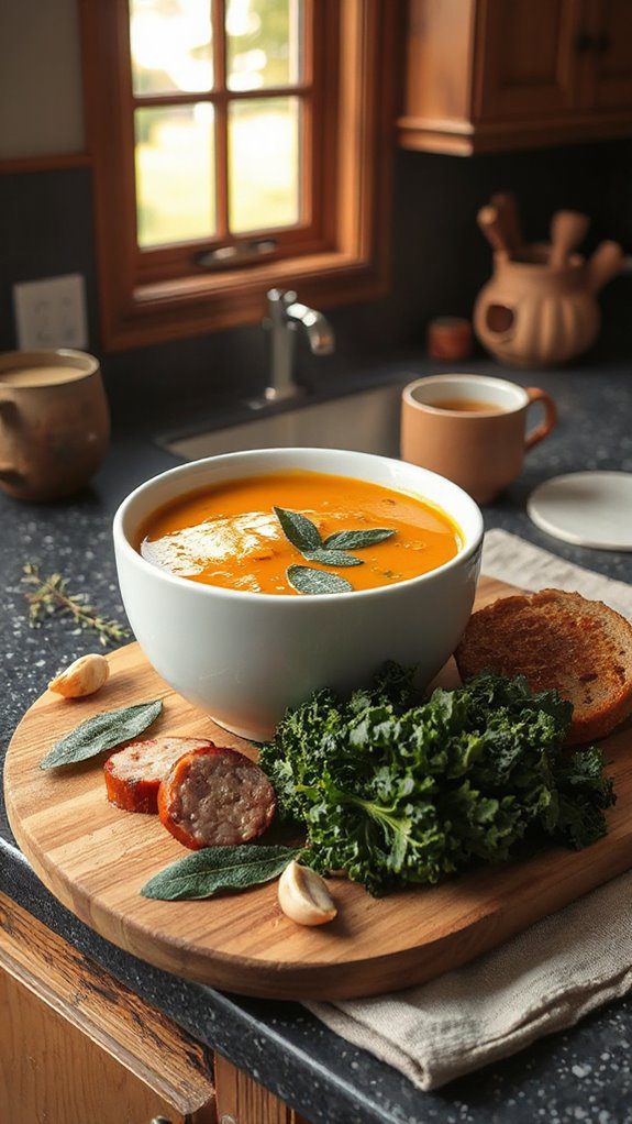 hearty pumpkin sausage soup