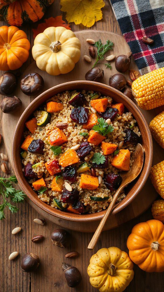 hearty quinoa vegetable stuffing