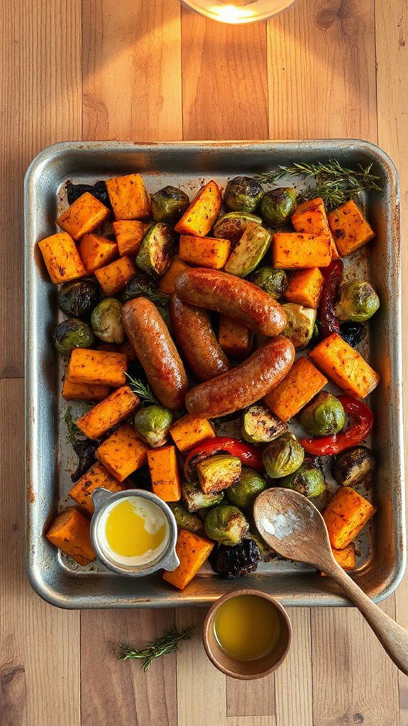 hearty sausage and vegetables
