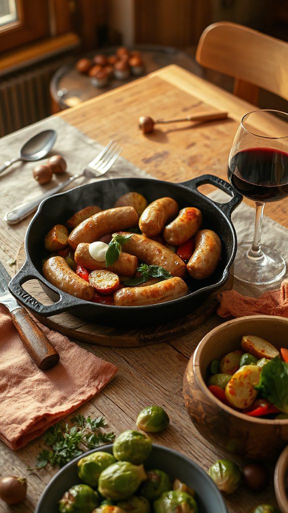 hearty sausage potato skillet