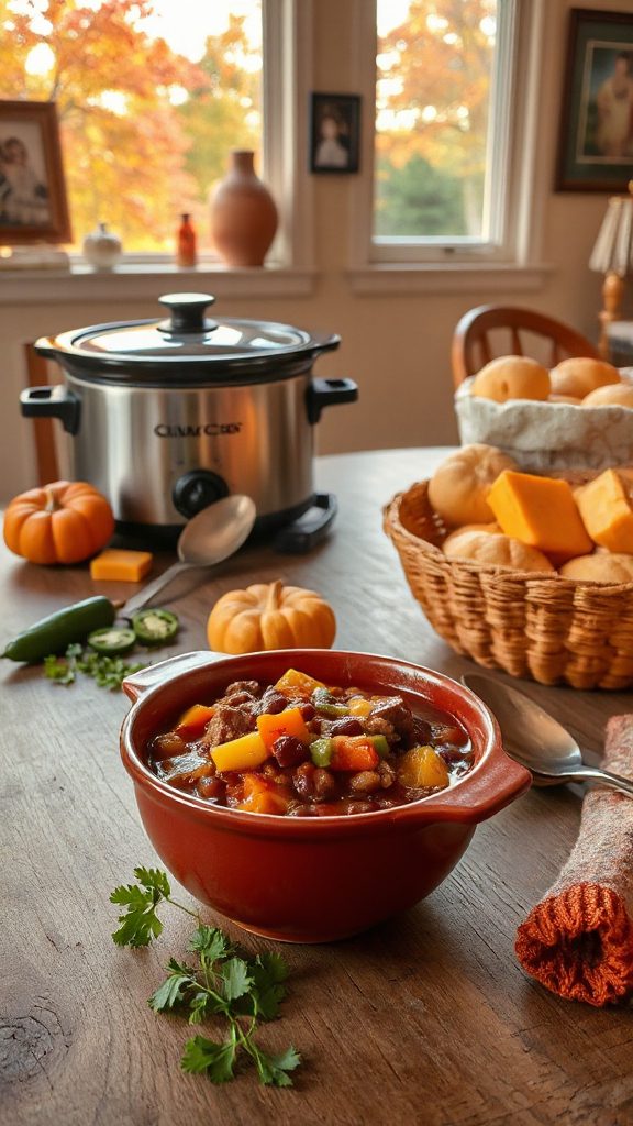 hearty slow cooker chili recipe