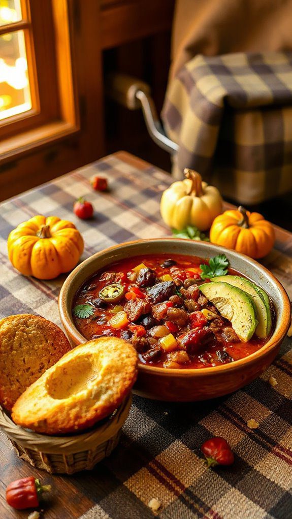 hearty spiced beef chili