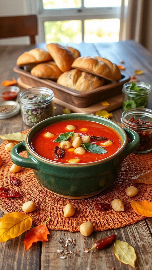 hearty spicy chickpea soup