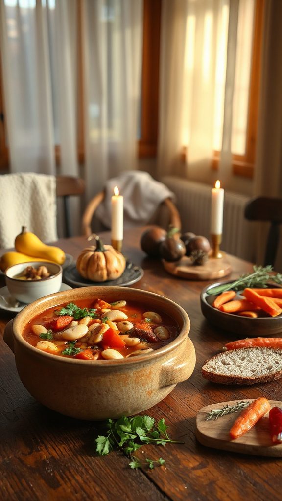 hearty tomato bean stew